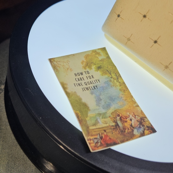 Krementz Pansy 14K gold-packed earplug w/ original box Vintage American Antique - Picture 6 of 9